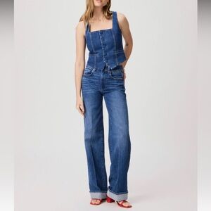 Paige - Sasha Cuffed Wide Leg Jean